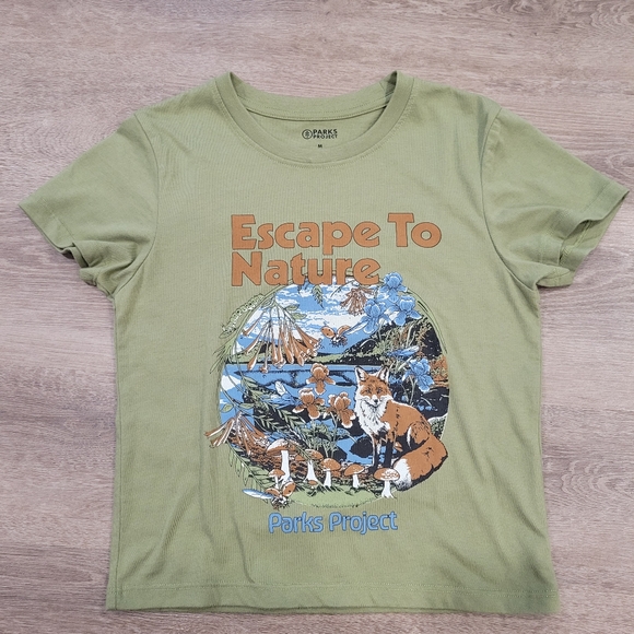 Parks Project Tops - Parks Project Green Graphic T-Shirt
